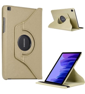 Lenovo Tab M7 7 inç Döner Standlı Tablet Kılıfı (Gold)