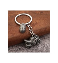 Mini Motor Metal Anahtarlık (Gri)