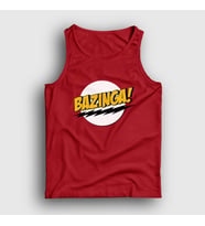 Presmono Unisex Haki Bazinga The Big Bang Theory Atlet 181053tt (Kırmızı)