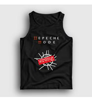 Presmono Unisex Beyaz Wrong Depeche Mode Atlet 141500tt (Siyah)