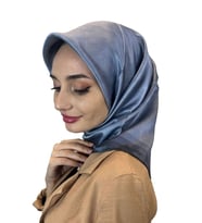 Ipek Eşarp 2023-2024 Sonbahar Kış, Taşlanmış Sura Ipek Açık Mürdüm 8783757 (Buz Mavisi)