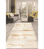 Dijital Kaymaz Taban Yıkanabilir Modern Renkli Salon Halısı Mutfak Halısı Yolluk ND-HT-1299 (Bej)