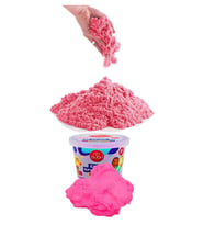 Esnek Oyun Kumu 30 gr 1 Paket Canlı Renkler Bubu Oyun Kumu Esnek Kum Hamuru Uzun Süre Kullanım (Pembe)