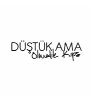 Düştük Ama Ölmedik Kıps Araba Sticker siyah 17x5 CM (Siyah)