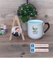 Okul Öncesi Öğretmeni Kupa Bardak Beyaz ve Fotoğraflı Ahşap Anahtarlık Hediye Öğretmenler Günü Hediyesi (Model 10)