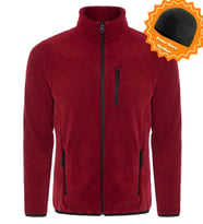 Ghassy Co. Polar Erkek Tam Fermuar + 3 Cep ((YENİ SEZON)) (Bordo)