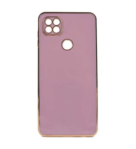 Xiaomi Redmi 9C Kılıf Kenarları Gold Kamera Korumalı Renkli Pastel Silikon Açık Yeşil BARK (Mor)