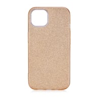 Uyumlu Model Apple iPhone 13 Mini Kılıf Simli Parlak Shining Kapak (Gold)