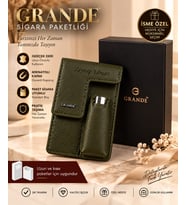 Grande 451 Hakiki Deri Sigaralık (Haki)