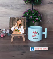 Zabıt Katibi Fotoğraflı Dekoratif Taş, Kupa Bardak Beyaz Hediye (Model 12)