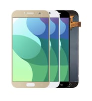 Samsung Galaxy A7 2017 A720F ile Uyumlu Oled Ekran Dokunmatik (Altın)
