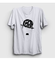 Presmono Unisex Sarı Hat Charlie Chaplin T-Shirt 155156tt (Beyaz)