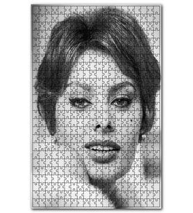 Cakapuzzle Sophia Loren Çekici Puzzle Yapboz MDF (Ahşap) (500 Parça)