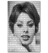 Cakapuzzle Sophia Loren Çekici Puzzle Yapboz MDF (Ahşap) (500 Parça)