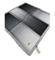 90 X 90 ipekal - Pes- Kristal Eşarp-03006 (Gri-Sıyah) (Gri - Siyah)