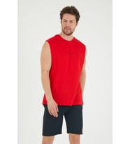 Süperlife Erkek Bisiklet Yaka Regular Fit Brooklyn Baskılı  Tişört SPR22TS122 (Kırmızı)