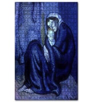 Cakapuzzle Mother and Child, 1902 by Pablo Picasso Puzzle Yapboz MDF (Ahşap) (1000 Parça)
