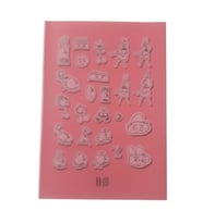 60 Yaprak Kareli Defter Plastik Kapak A-5 1 Adet PP Kapak Küçük Boy Kareli Defter 60 Sayfa A5 Desenli Kapak (Açık Pembe)