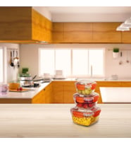 3'lü Set Master Kare Saklama Kabı (275 ml - 500 ml - 900 ml) (Turuncu)