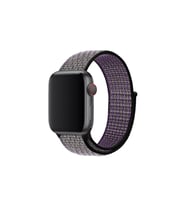 BİPOWER Apple Watch 42-44 mm KRD3 Hasır Kordon (Patlıcan Moru)