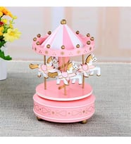 Dekoratif Atlı Karınca Müzik kutusu (Pembe)