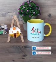 Patoloji Teknikeri Kupa Bardak Beyaz ve Fotoğraflı Ahşap Anahtarlık Hediye (Model 7)