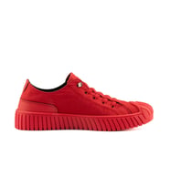 Gamelu Vıgor Unisex Lastikli Memory Foam Keten Sneaker Ayakkabı (Kırmızı)