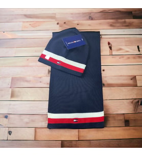 TOMMY HİLFİGER ATKI VE BERE TAKIMI (Lacivert)