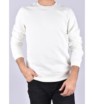 R2247 PAMUK BİSİKLET YAKA SWEAT  (Ekru)