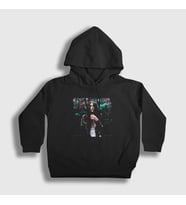 Presmono Unisex Çocuk Beyaz Poster V2 Dua Lipa Kapüşonlu Sweatshirt 326041tt (Siyah)