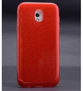Nokia 5 Kılıf Simli Parlak Shining Kapak (Kırmızı)