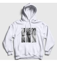 Presmono Unisex Gri Three XXXTentacion Kapüşonlu Sweatshirt 49432tt (Beyaz)