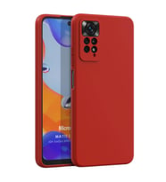 Microsonic Matte Silicone Xiaomi Redmi Note 12 Pro 4G Kılıf Siyah (Kırmızı)