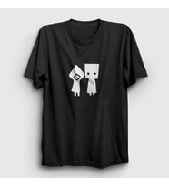 Presmono Unisex Sarı Six And Mono Little Nightmares T-Shirt 160153tt (Siyah)