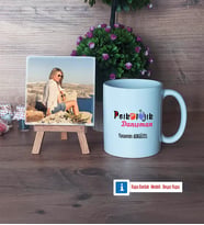 Psikolojik Danışman Fotoğraflı Dekoratif Taş, Kupa Bardak Beyaz Hediye Psikolojik Danışmana Hediye (Model 1)