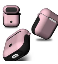 Apple Airpods 1. / 2. Nesil Uyumlu Kılıf Shockproof Silikon Renkli Uyumlu Kılıf (Rose)