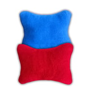 Polar Ortopedik Araç Çift Renk Oto Koltuk Seyahat Boyun Yastığı / 2'Li (Kırmızı-Mavi)