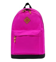 Athletic Detay Seyahat Okul Çantası Günlük Unisex Sırt Çantası (Pembe)