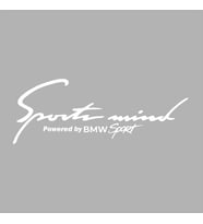 Sports Mind BMW Sports Sticker siyah 21x10 CM (Beyaz)