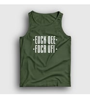 Presmono Unisex Sarı Fuck Off Katlamalı Gizli Yazılı Atlet 342691tt (Haki)
