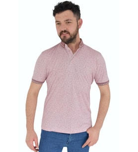 Erkek Polo Yaka Tişört R4230 BGL-ST02780 (Pembe)