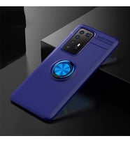 Huawei P40 Pro Kılıf Yüzüklü Magnetli Ravel Case (Mavi)