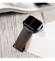 vagave Apple Watch Deri Kordon 2 3 4 5 6 7 42-44-45 mm Kişiye Özel 9 Renk (Gri)