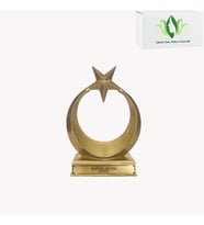 Özel Tasarım Ay Yıldız Makam Objesi (Gold)