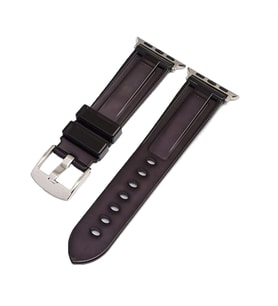 BİPOWER Apple Watch 38-40mm KRD-23 Transparent Kordon (Siyah)