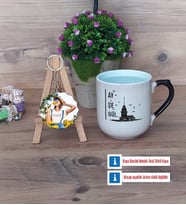 Kız Kulesi Kupa Bardak Beyaz ve Fotoğraflı Ahşap Anahtarlık HediyeArkadaşa Hediye (Model 10)
