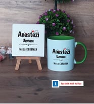 Anestezi Uzmanı Dekoratif Taş, Kupa Bardak Kırmızı Hediye (Model 13)