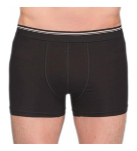 Berrak 1097 Erkek Likralı Esnek Boxer 2 Adet (Siyah)