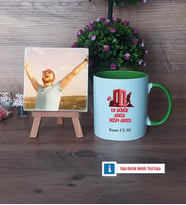 Asker Hediyesi Fotoğraflı Dekoratif Taş, Kupa Bardak Beyaz Hediye (Model 14)