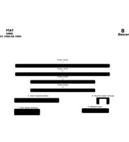 Meriç® Fiat Uno Ön Torpido Kaplama Maun 8 Parça 1990-1995 (Piano Black)